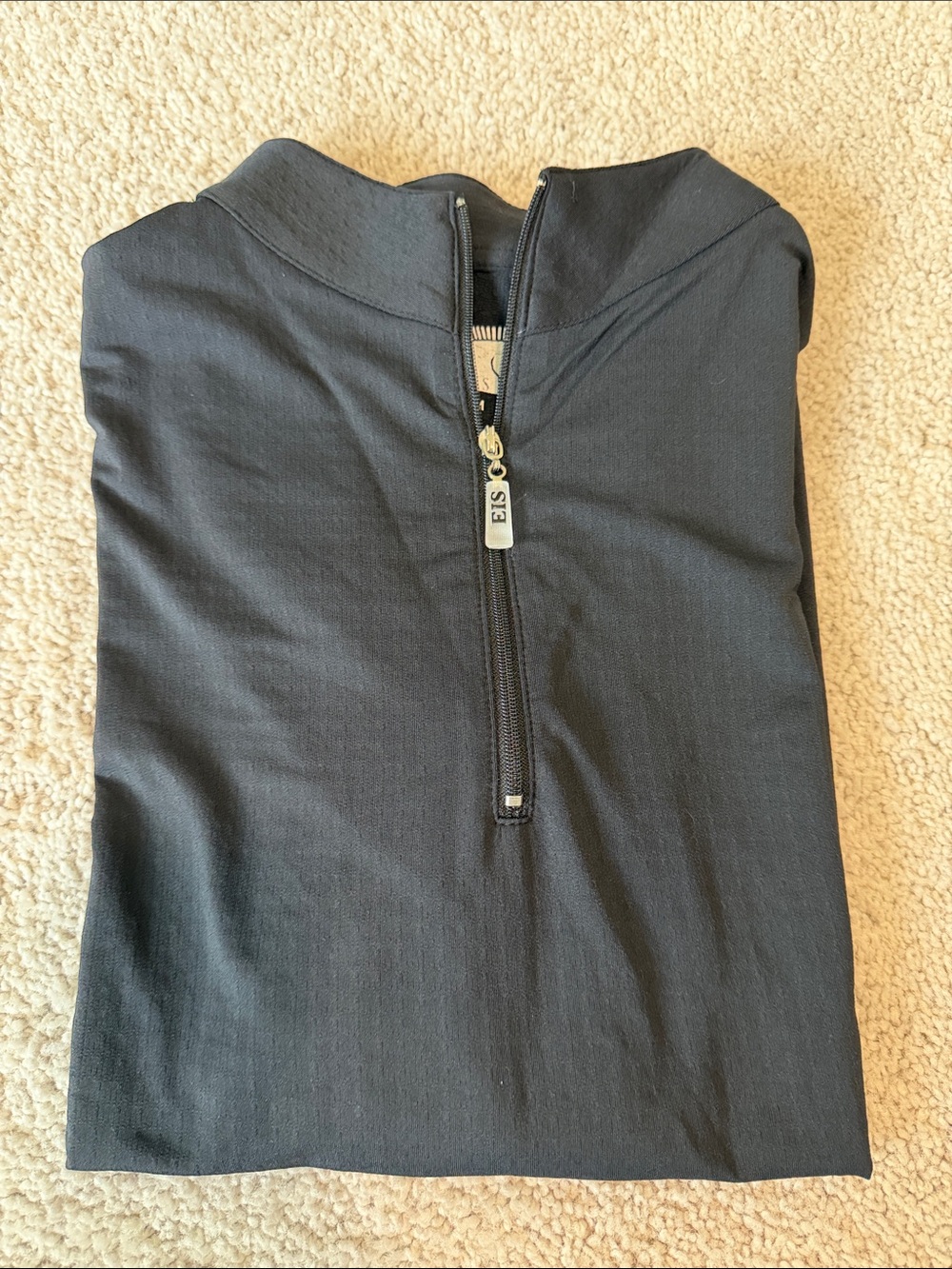 EIS Sun Shirt Womens Sz M 1/4 Zip Black. Cooling Equestrian Horse Riding Top - Picture 4 of 4